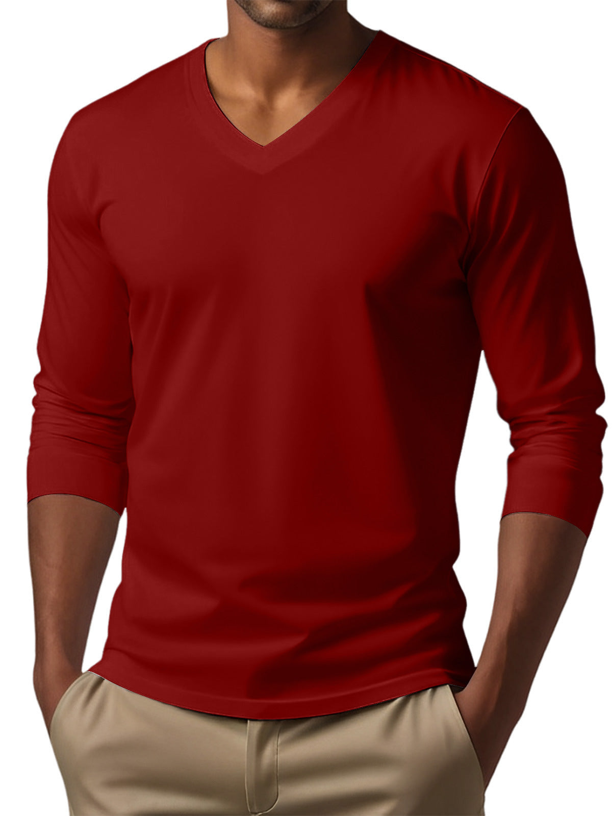 Men's Digital Printing Men's Versatile Long Sleeve